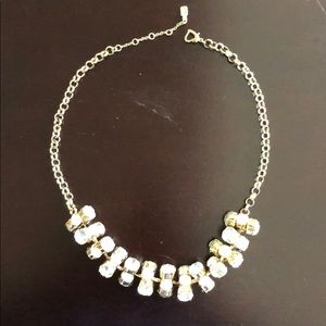 Diamond and bead necklace